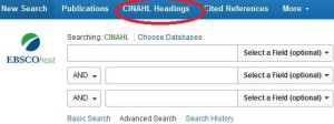 CINAHL Headings